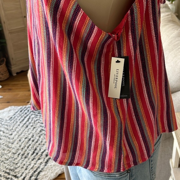 ❤️💜💛Colorful Liverpool Summer Blouse – XL – New with Tags - Picture 3 of 12